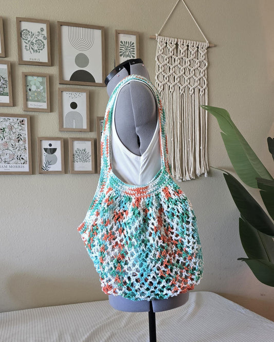 Large Crochet Mesh Market Bag