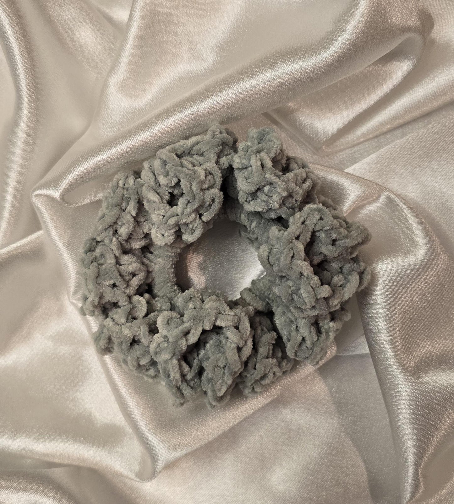Made to Order Crochet Velvet Ruffle Scrunchie