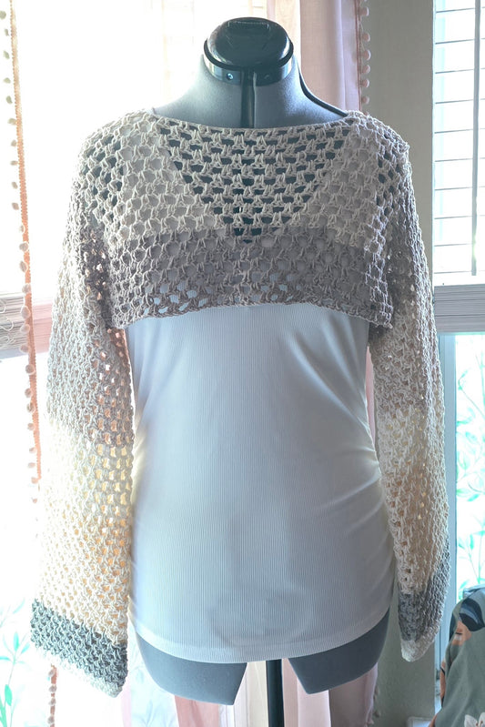 Neutral Bolero/Shrug - Size M