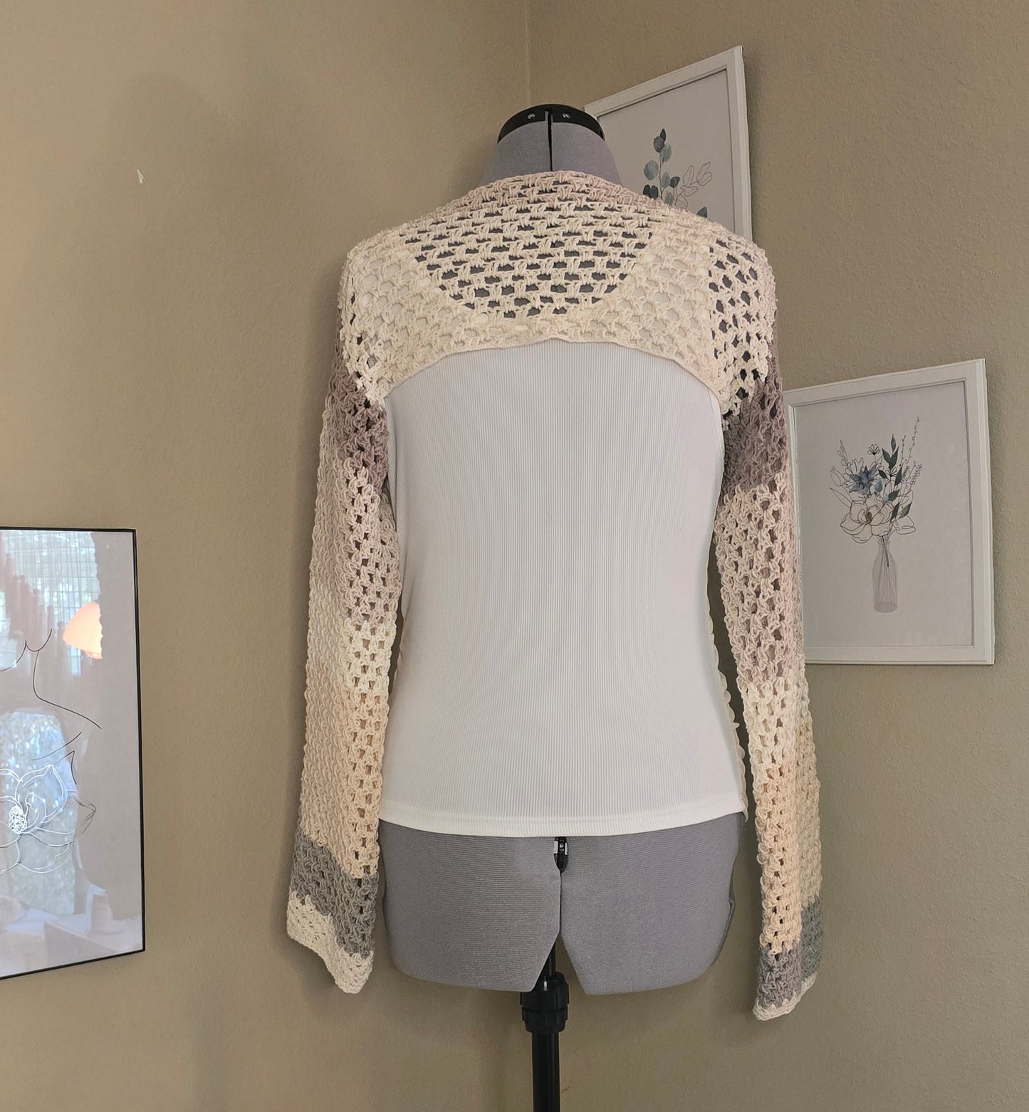 Neutral Bolero/Shrug - Size M