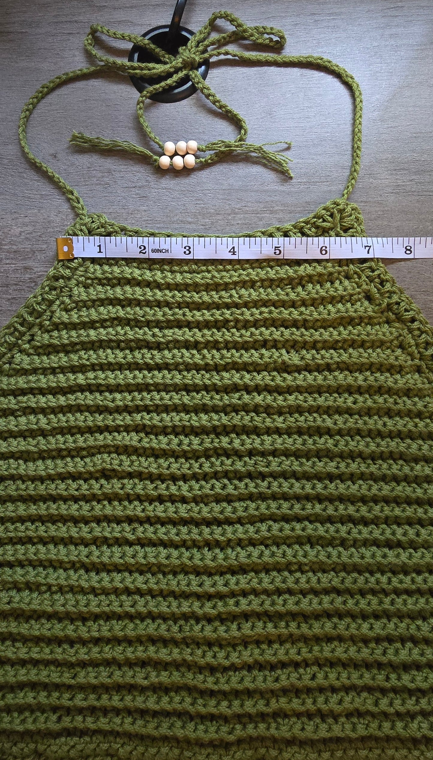 Tassel Halter Top - Size M