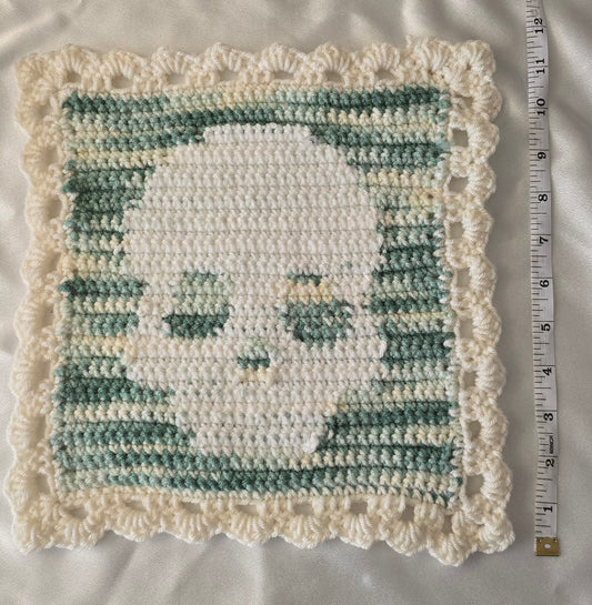 Crochet Skull Tapestry
