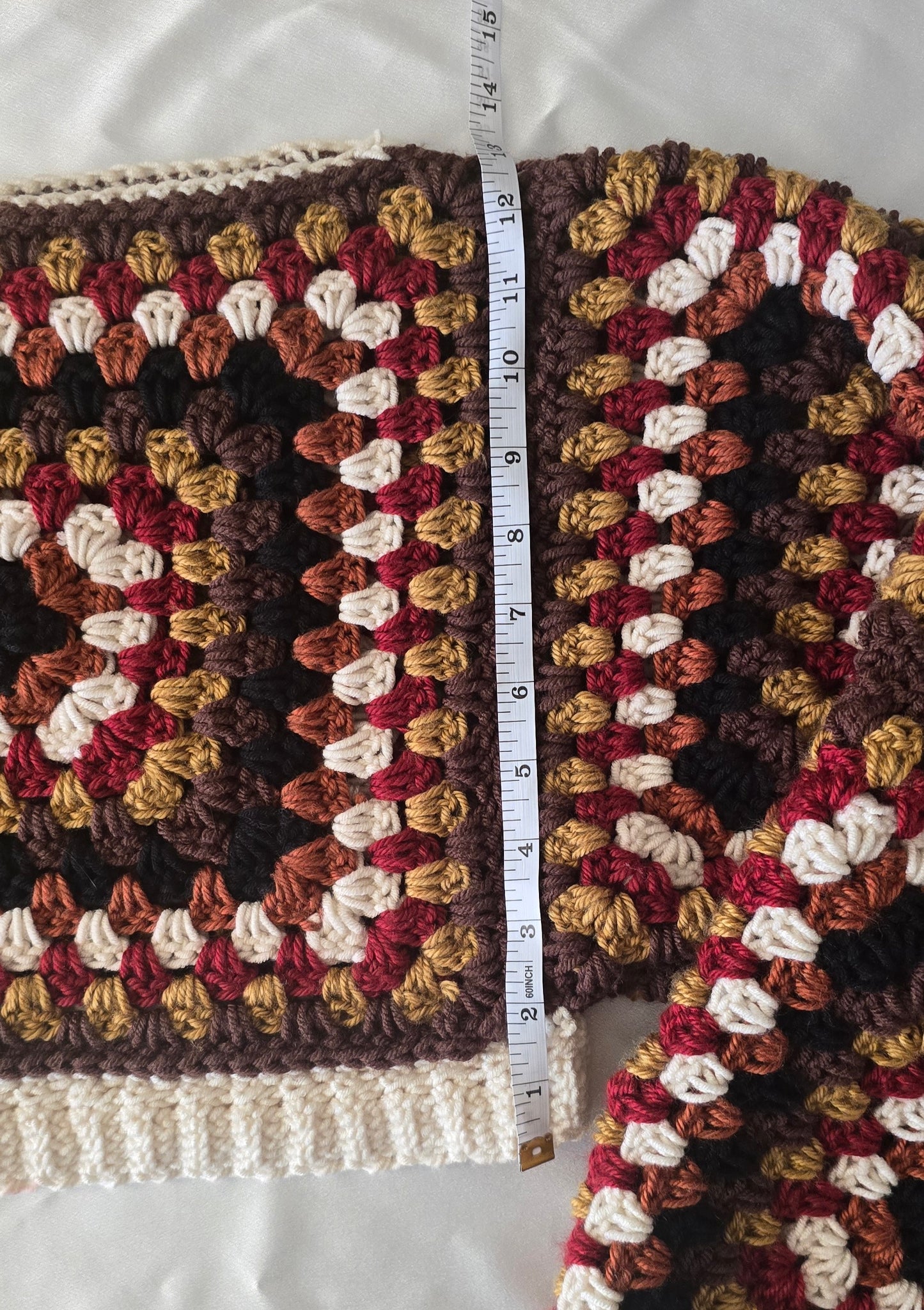 Cropped Granny Square Sweater