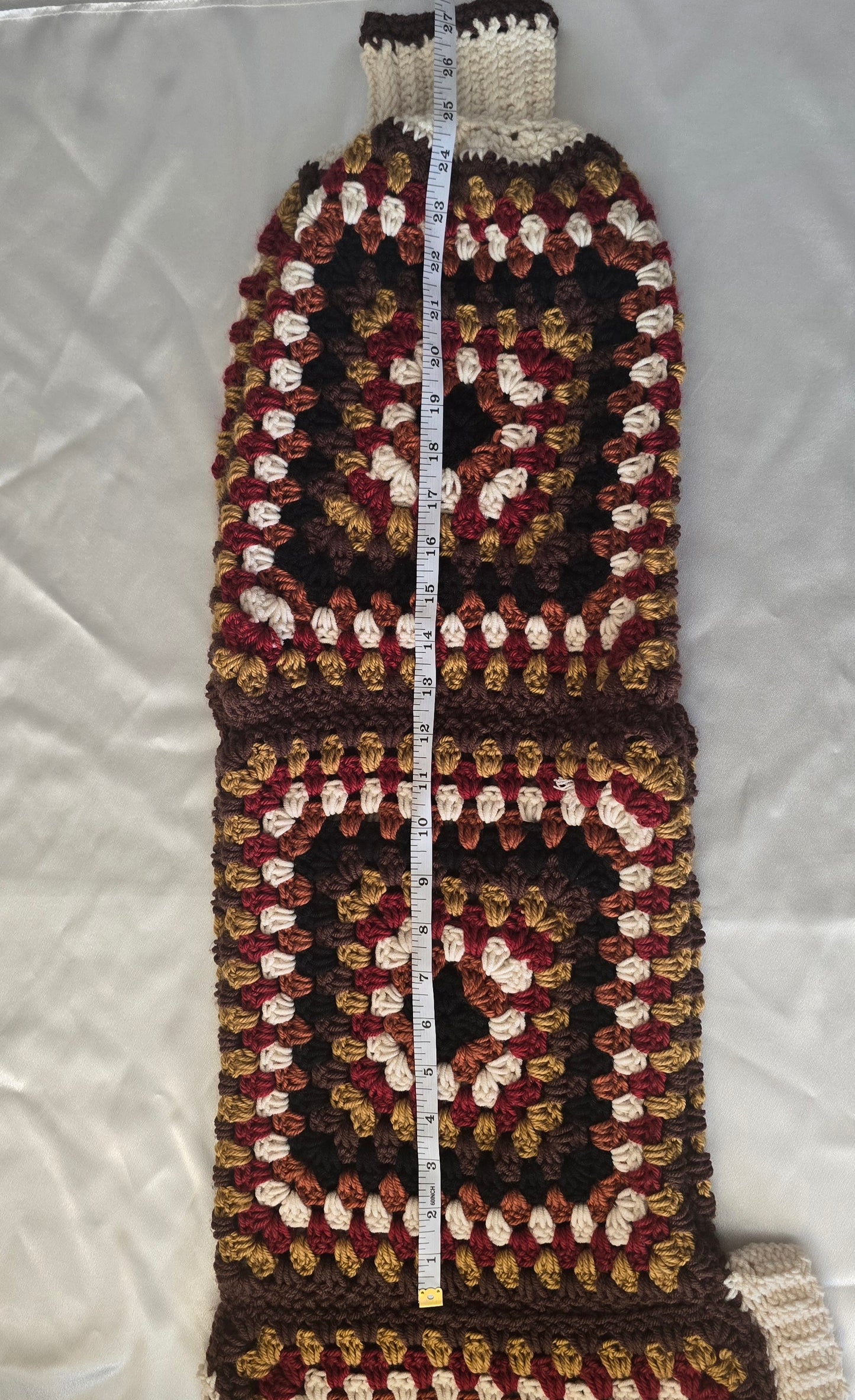 Cropped Granny Square Sweater