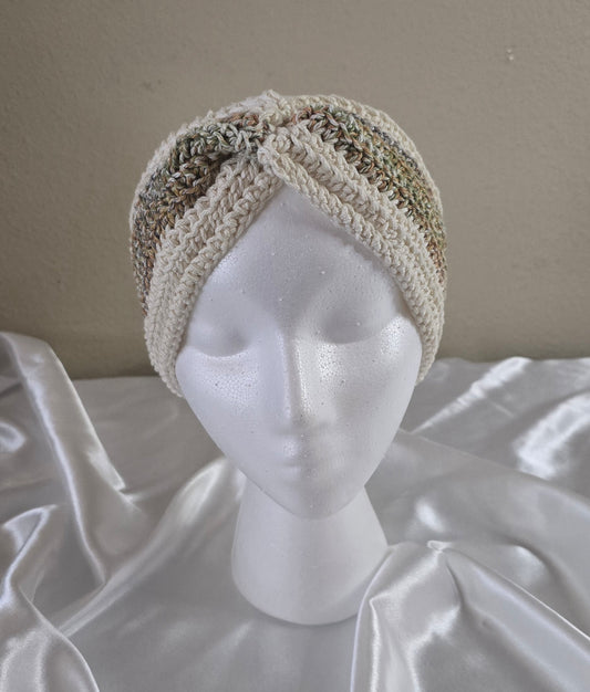 Cozy Neutral Twist Ear Warmer