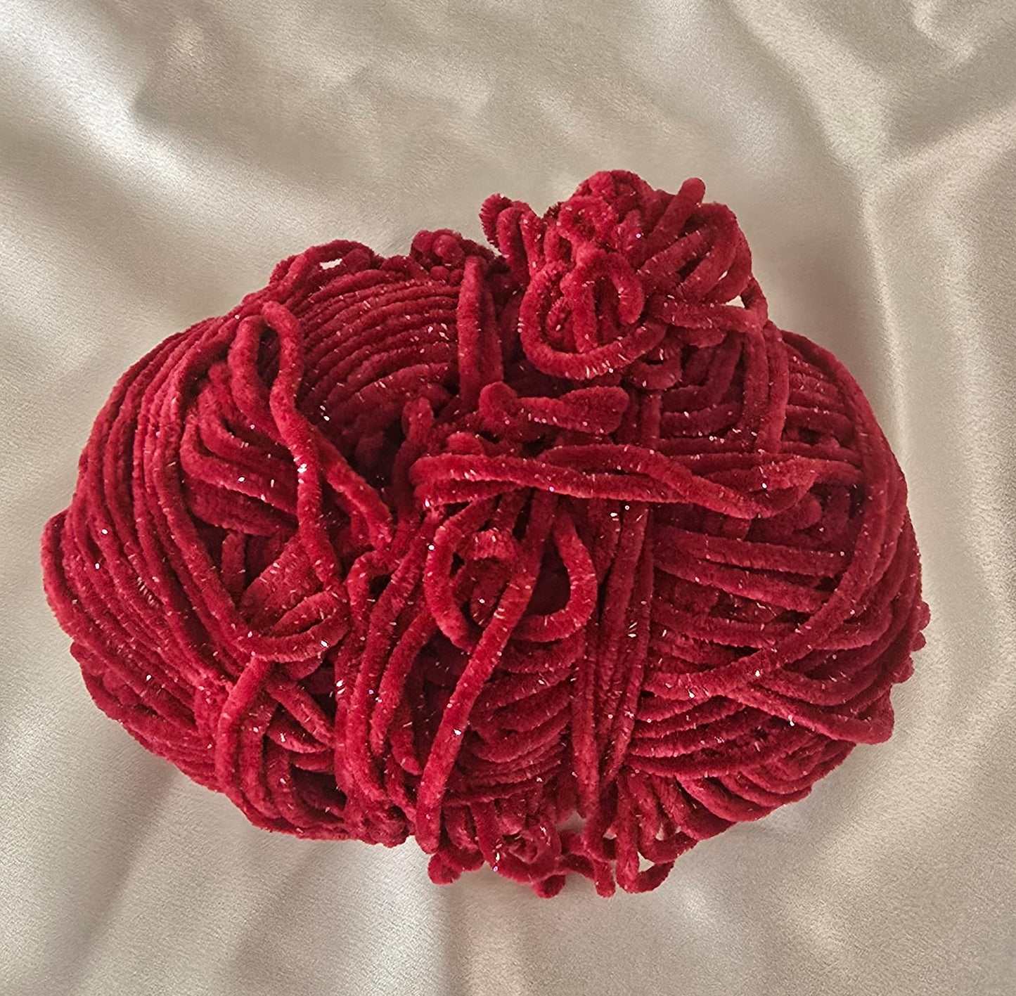 Made to Order Crochet Velvet Ruffle Scrunchie