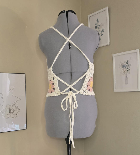 Made to order Crochet Flower Tankini