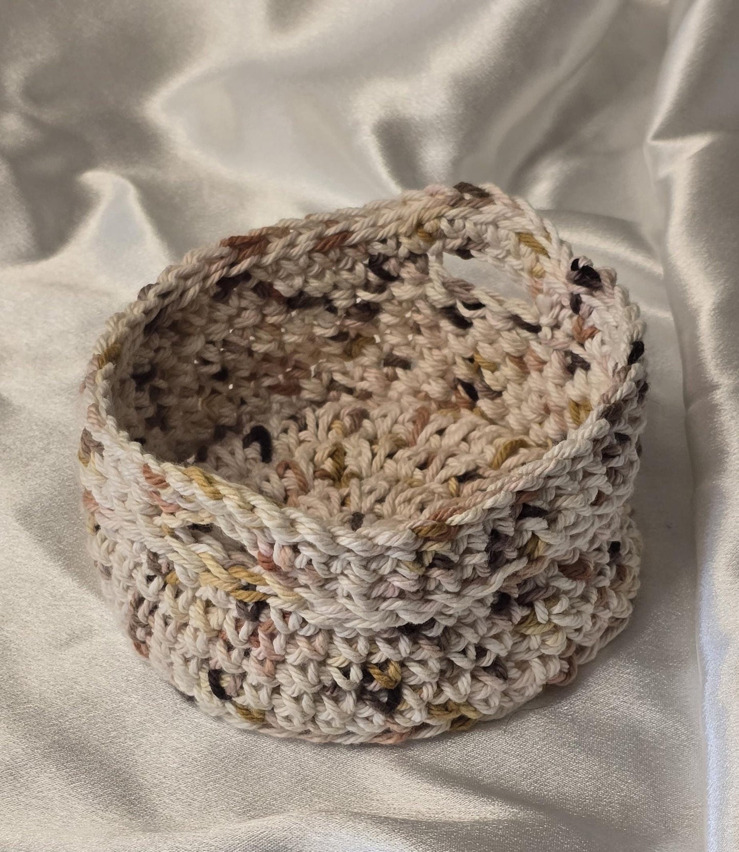 Flower Bouquet Coaster & Basket - Set of 4