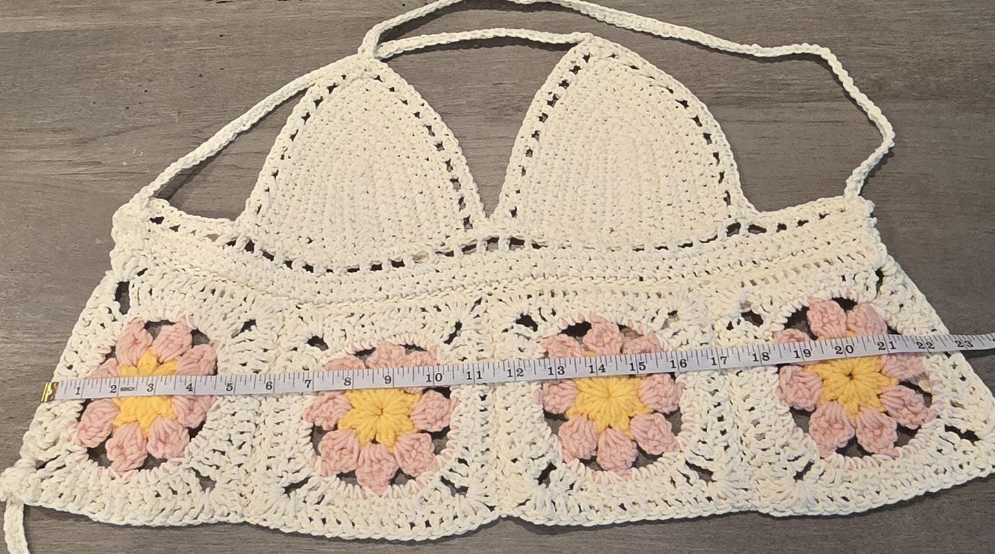 Made to order Crochet Flower Tankini