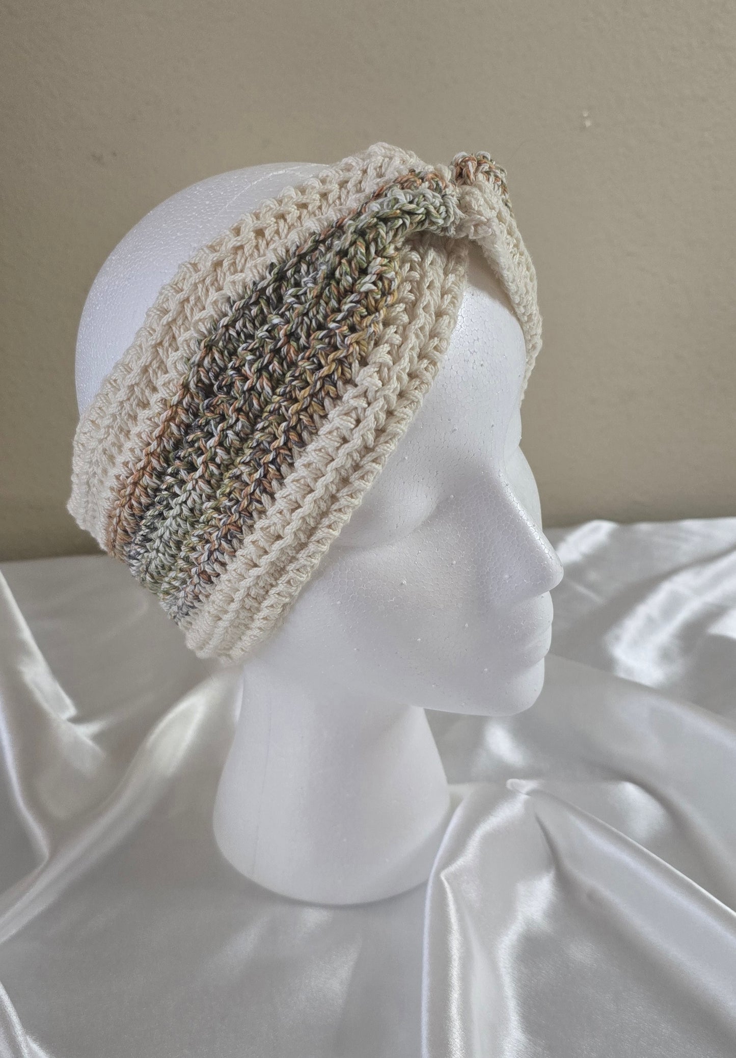 Cozy Neutral Twist Ear Warmer