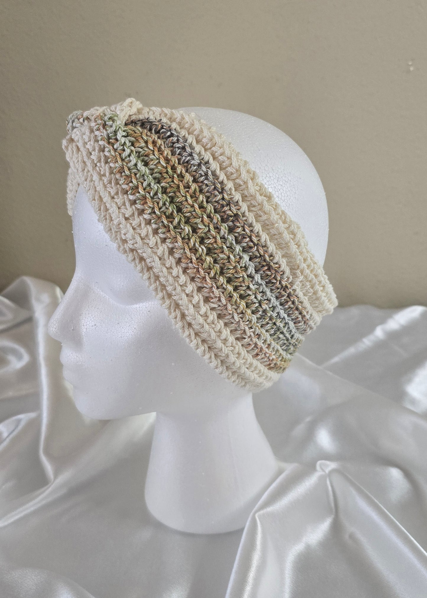 Cozy Neutral Twist Ear Warmer