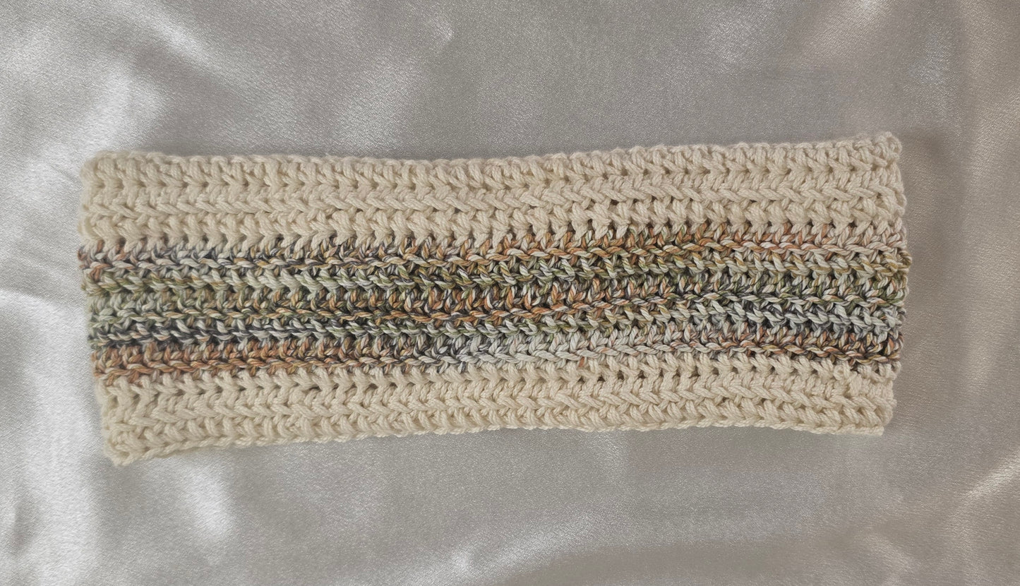 Cozy Neutral Twist Ear Warmer