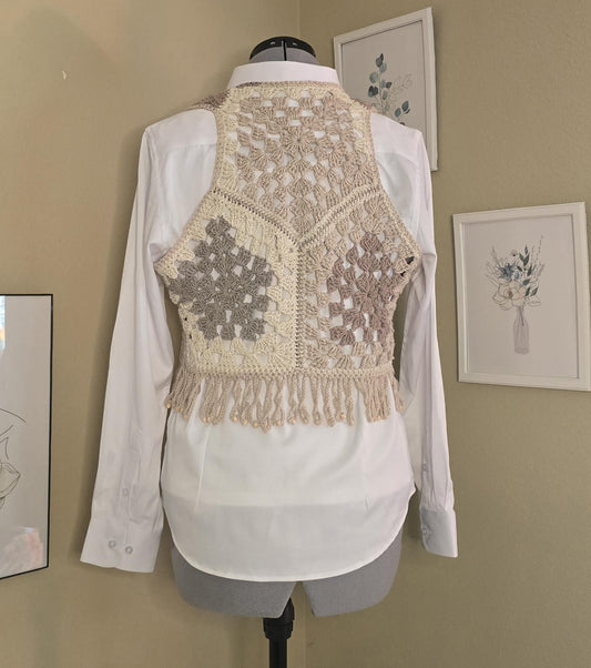Boho Neutral Vest