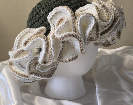 Crochet Ruffle Hat